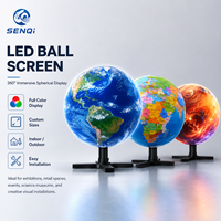 Pantalla LED Esférica Personalizada, Pantalla de Video Esférica de 360 Grados, Globo LED Publicitario, Pantalla LED Flexible Digital