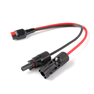 ปลั๊กทองแดงขนาด 20 ซม. 4 มม. พร้อมฉนวน PVC สำหรับสายเชื่อมต่อเสาเดี่ยวซ้ายและขวา สายไฟสำหรับ <span class=keywords><strong>2</strong></span> 30A สำหรับจ่ายไฟ - Product Image 1