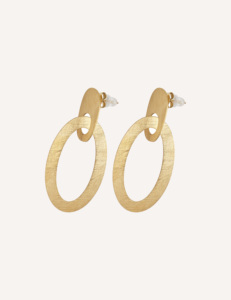 Orecchini CUCOCUCA YXQ E291 in acciaio inossidabile color oro, stile minimalista, elevano il tuo stile per la primavera. - Product Image 2