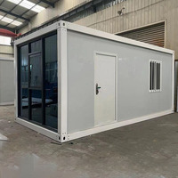 Maison conteneur moderne détachable avec salle de bain et cuisine, construction en acier, résistante au feu et sécurisée pour chambre, centre commercial, villa