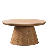 Ensemble de tables basses gigognes en bois de pin massif, plateau géométrique, pieds sculptés cannelés, style Wabi moderne, table d'appoint pour salon