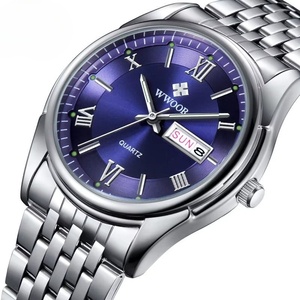 Nuevo Reloj de Pulsera de Acero Inoxidable para Hombre, Estilo Minimalista, Resistente al Agua, con Números Romanos Clásicos, Reloj de Cuarzo HD Luminoso con Calendario - Product Image 5