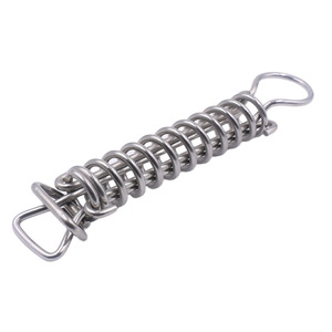 304 Stainless Steel Double Hook Tension Spring Adjustable Length Electroplated Mechanical <b>Hardware</b> Spring for <b>Hardware</b> Use - Product Image 4
