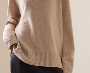 2025 Manufacturer Wool Quality <strong>Ladies</strong> Slouchy Hoodie Sweater Soft Cashmere Sweater Folded <strong>Turtle</strong> <strong>Neck</strong> Oversize Sweater <strong>Jumper</strong> - Product Image 3
