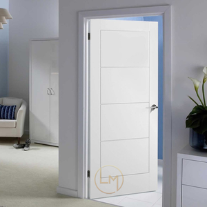 Pintu Kayu Jati Kedap Suara, Berlapis PVC, Modern, Terpasang Siap Pakai, Interior Solid, untuk Pintu Masuk Kamar Hotel di Turki - Product Image 3