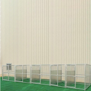 กรงโมดูลาร์สําหรับงานหนัก 3 กรงร่วมกันด้านนอกลวดเชื่อมตาข่ายโลหะบ้านกลางแจ้งขนาดใหญ่พิเศษกรงสัตว์เลี้ยงสุนัขวิ่งตู้สุนัข - Product Image 3