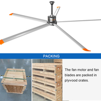 Ventilateur industriel HVLS RTFANS 3,3 m 11 pi 0,3 kW à moteur PMSM à rotor interne à économie d'énergie