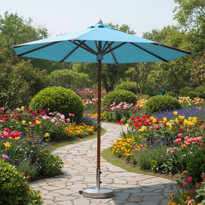 Sombrilla de Playa Grande para <span class=keywords><strong>Patio</strong></span> con Base de Aluminio, Protección Solar para Exteriores, Logotipo Personalizado, Impermeable, Plegable, Decorativa - Product Image 2