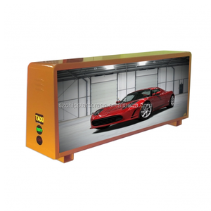 Mới Nhất Ngoài Trời Taxi Roof Video <span class=keywords><strong>LED</strong></span> Hiển Thị/Đầy Đủ Màu Xe Top Đăng/3 Gam WIFI Taxi Quảng Cáo Hộp Đèn - Product Image 1