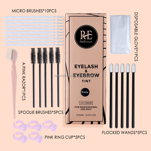 Kit de teinture pour cils Naturaless 2 en 1 avec de nouveaux outils de teinture pour sourcils OEM 2 couleurs de teinture hybride pour sourcils - Product Image 6