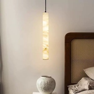 Lámpara de techo nórdica transfronteriza de mármol <span class=keywords><strong>artificial</strong></span> para dormitorio principal, candelabro de diseño simple y creativo para bar o entrada. - Product Image 1