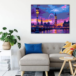 कुलेवे कस्टम डिय सीन नदी जापान मोज़ेक किट 5 डी डायमंड डॉट पेंटिंग के लिए पूर्ण ड्रिल - Product Image 4