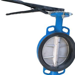 วาล์วผีเสื้อแบบมือหมุน DN800 สำหรับสื่อเหลว ผลิตจากเหล็กหล่อ พร้อมแหวนยางซีลสองทาง สำหรับน้ำมัน ขายส่งจากโรงงาน - Product Image 1