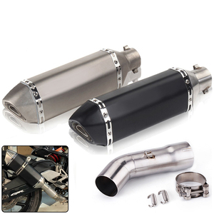 Système d'échappement pour moto Yamaha FZ8 FZ8N <span class=keywords><strong>FZ8S</strong></span> S YZF-FZ8 FZ800 Fazer, échappement moto, système d'échappement, tuyau intermédiaire à glissière, course modifiée - Product Image 1