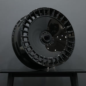 ล้อปลอมแปลงขอบเว้าสีดำสว่าง26นิ้วล้อปลอมแปลงเกรดการบินและอวกาศสำหรับรถบรรทุกไซเบอร์เทสลา2024 - Product Image 1