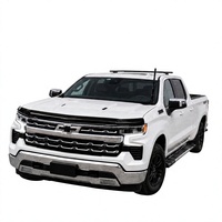 Protecteur de capot noir brillant pour Chevrolet Silverado 1500 2020-2021, kit de montage de visière de capot de camion