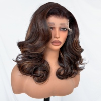 Nouvelle perruque synthétique KEMY Bounce 13*6 HD Frontale de luxe, résistante à la chaleur, coupe papillon, sans colle, perruques synthétiques bob pour femmes