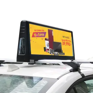 P2.5/P3/P4/P5 Publicidad de automóviles Pantallas LED Pantalla LED inteligente Pantalla personalizada Taxi al aire libre Pantalla LED superior SDK 3 años IP 65