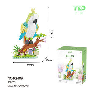 Little Bird Series 1:8 plástico ABS Micro ensamblaje de partículas bloques de construcción juguete loro Urraca <span class=keywords><strong>Gaviota</strong></span> águila niños - Product Image 2