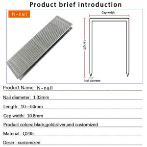 पेशेवर निर्माता न्यूमेटिक एयर संचालित स्टेपल भारी शुल्क सटीक स्वचालित पेशेवर असबाब स्टील एन स्टेपल - Product Image 6
