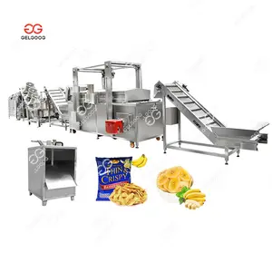 Gelgoog Bananenchips Maken Machines Multifunctionele Bananenvlokken Sticks Machines Voedsel Automatische Machine Voor Bananen Chips