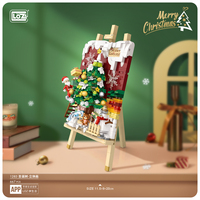 LOZ jouets éducatifs les plus populaires bricolage cadeau de noël assemblage arbre de noël blocs de construction jouets