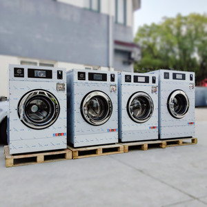 Lave-linge professionnel commercial et industriel grande capacité à monnayeur, écoénergétique et entièrement automatique pour la blanchisserie - Product Image 6