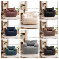 Sitzsack-Sessel mit Kissen-Armlehnen Weiche Kissen im Sofabett-Stil Modernes Design für Schule & Werkstatt, Anpassbare Farbe