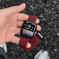 Bracelet en nylon tressé avec boucle magnétique Upro pour Apple Watch Ultra 2 Series 10 9 8 7 6 49 mm 46 mm 45 mm 44 mm, sangle élastique réglable