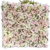 Mur de fleurs artificielles en soie 3D/5D ultra-réaliste fait main, 2,4 m, pour mariage, photographie extérieure, décoration intérieure, style moderne
