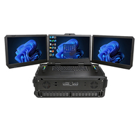 Stasiun Kontrol Darat UAV Berkinerja Tinggi AMTIPC yang Tangguh Intel I7-12800H 32GB DDR4 1TB SSD Komputer Industri Portabel 5G