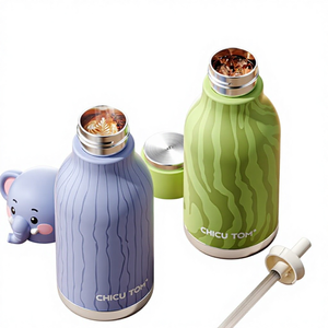 Bouteille d'eau isotherme pour enfants en acier inoxydable 316 avec paille, motif tête de <span class=keywords><strong>licorne</strong></span>, 480 ml - Product Image 3
