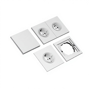 Prise murale standard européenne 86, panneau PC ultra-mince, grande <span class=keywords><strong>plaque</strong></span>, 16A, multiprise, prise électrique ignifuge - Product Image 4
