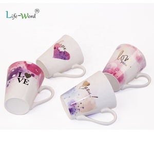 Tazas de café con estampado europeo, regalo creativo del Dí<span class=keywords><strong>a</strong></span> de San Valentín, regalos de boda de lujo, juego de tazas de cerámica para parejas, venta al por mayor - Product Image 6