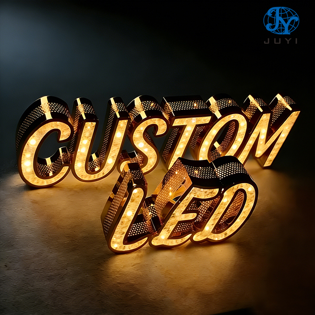 Weatherproof Custom Sign Multicolor Changing 3D Letters Rgb Letters Illuminated Sign Led Signs for Business