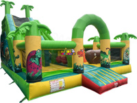 Château gonflable commercial en PVC pour événements, avec souffleur et sangles, pour enfants