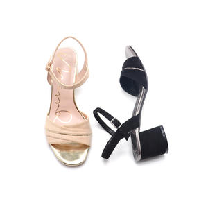 <span class=keywords><strong>Sandalias</strong></span> de Playa de Tacón Alto de Lujo para <span class=keywords><strong>Mujer</strong></span>, Doradas y <span class=keywords><strong>Plateadas</strong></span>, a la Moda, Primavera-Verano, con Cierre de Cordones, Transpirables y Ligeras - Product Image 4