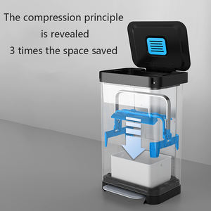 ที่เหยียบสแตนเลสแบบกดสำหรับห้องครัวใช้ในครัวเรือนที่มีฝาปิดความจุขนาดใหญ่เป็นมิตรกับสิ่งแวดล้อม - Product Image 5