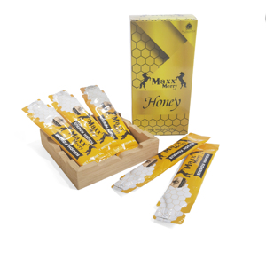 Miel naturel en sachets Yellow Box 20g x 12, saveur sucrée délicieuse, goût onctueux, emballage portable Yellow Box - Product Image 1