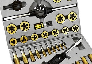 Titan Nitride Tráng Hợp Kim Thép Chủ Đề Cắt Chết SAE <span class=keywords><strong>Tap</strong></span> & <span class=keywords><strong>Die</strong></span> <span class=keywords><strong>Set</strong></span> 45 PC - Product Image 2