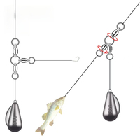 En gros, Émerillon de pêche 3 voies en acier inoxydable à roulement à billes, Accessoires de pêche en eau salée, Connecteur pour ligne de traîne et leurres