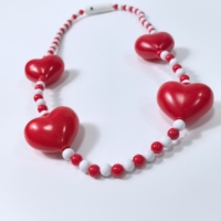 Perles LED clignotantes en gros - Rouge Amour Mardi Gras Saint-Valentin Fournitures de fête ABS Taille personnalisée
