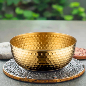 Bộ bát hát Tây Tạng Rèn bằng tay Bộ dụng cụ cân bằng luân xa Thiền Yoga bằng kim loại Nepal - Product Image 4