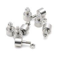 Roulement à aiguilles en acier inoxydable CF12 KR30, type goujon, rouleau de guidage, résistant à la corrosion, M12 pour machine alimentaire