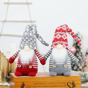 Fait à la main suédois en peluche Tomte Gnome Figurine noël décoration de la maison et fête cadeau vacances Table poupée elfe - Product Image 2