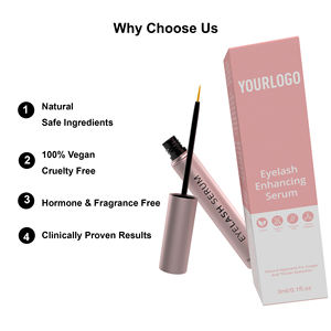 Sérum végétalien de Corée pour la <span class=keywords><strong>repousse</strong></span> des cils sans cruauté Biotine sans alcool Croissance naturelle des cils améliorée pour les extensions de cils - Product Image 3