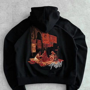 Giacca <span class=keywords><strong>Puffer</strong></span> Oversize <span class=keywords><strong>Marrone</strong></span> Scuro Personalizzata con Ricamo 3D, Antivento, Imbottita, Grafica Streetwear - Product Image 4