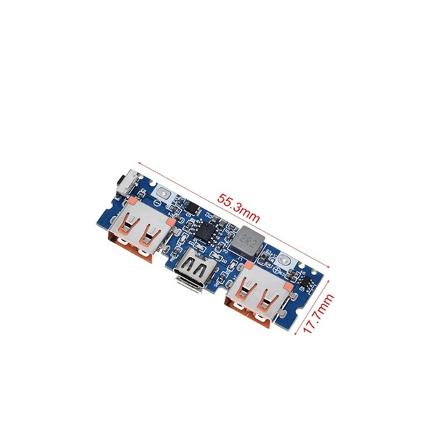 Micro/Type-C USB 5V 2.4A Dual USB 18650 Boost Battery Charger Board Mobile Power Bank Accessories For Phone DIY