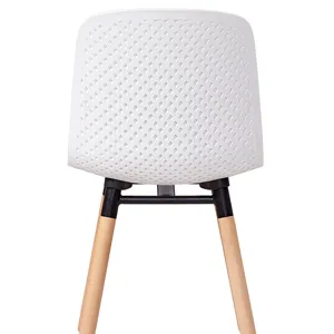 Modern lüks İskandinav plastik katı ahşap braketi yemek odası sandalyeleri ev mobilyaları için