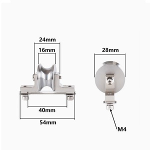 Polea de Acero Cromado con Ranura en U de 28*16 para Máquina de Torsión 650, Ancho del Arco 40mm - Product Image 1